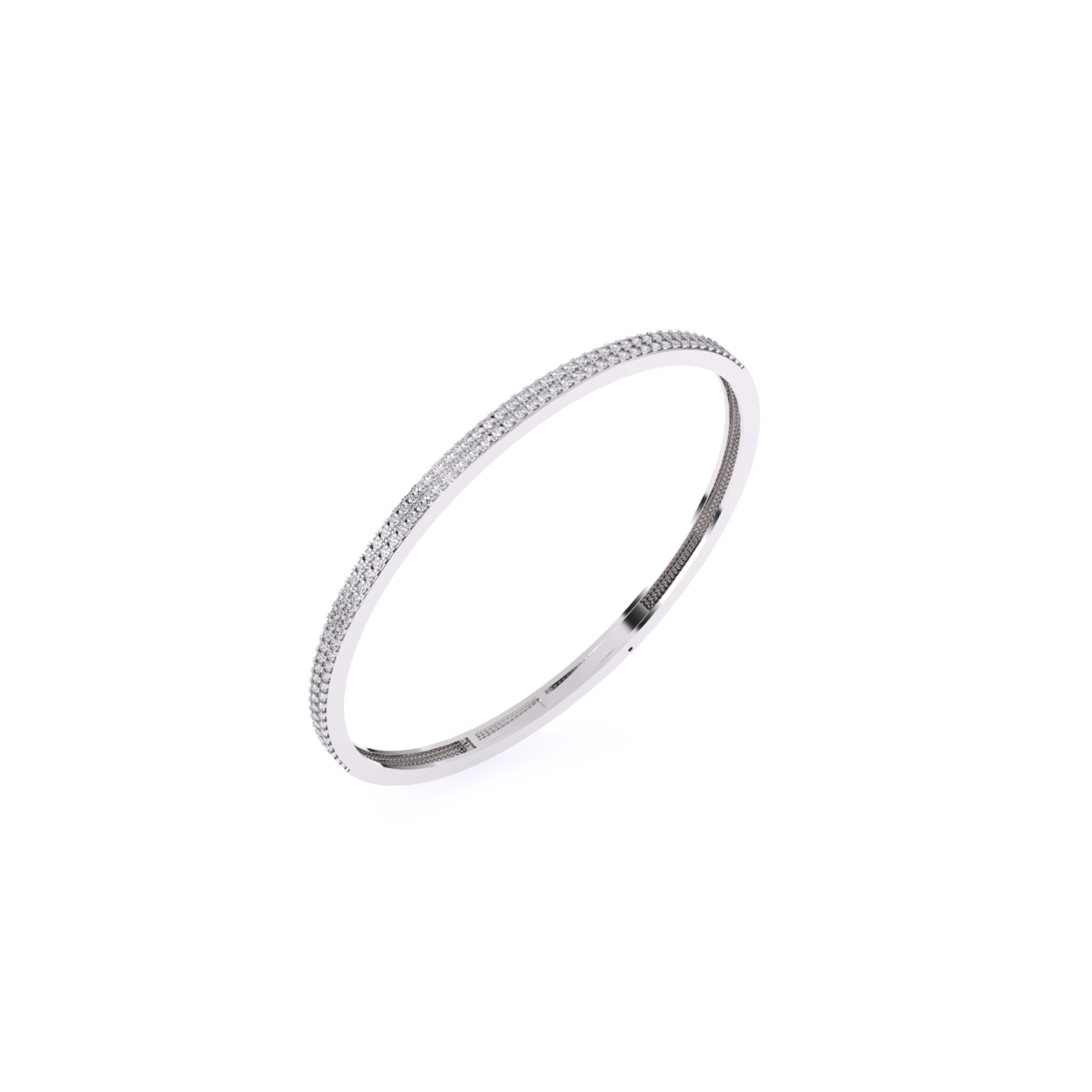 Charming Half Eternity Round Lab Grown Bracelet